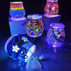 Best Selling High Quality Handmade Gifts Mosaic <b>Candle</b> Holder DIY Toys Material Bag Kindergarten Children <b>Fun</b> Toy - Product Image 4
