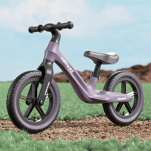 จักรยานทรงตัวสำหรับเด็กเซอร์เวตขนาด 12 นิ้วโครงอะลูมิเนียมอัลลอยด์ไม่มีแป้นเหยียบสำหรับเด็กอายุ 2-5 ปีขี่กลางแจ้ง - Product Image 5