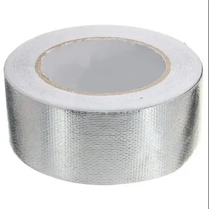 Cinta adhesiva para conductos de papel de aluminio, juntas de sellado, costura contra la humedad, sello impermeable a prueba de fugas, cinta de papel de aluminio plateado