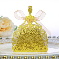 Boîte à bonbons princesse en papier nacré ajouré, style européen et américain, pour la Saint-Valentin, jolie et élégante