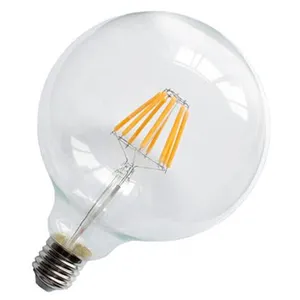 Cổ điển Edison G125 LED bóng đèn dây tóc 4W/6W/8W E27 cơ sở rõ ràng Glass Light 110-240V lớn toàn cầu trong nhà đèn
