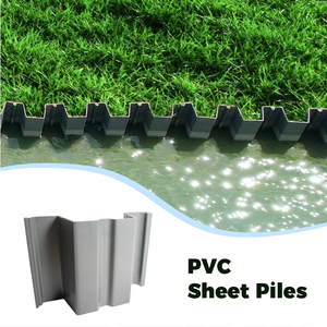 Panneaux de palplanches en <span class=keywords><strong>PVC</strong></span> de type <span class=keywords><strong>U</strong></span> durables, faciles à installer, longue durée de vie (plus de 60 ans) pour les murs de soutènement - Product Image 2