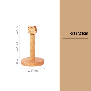 Support <span class=keywords><strong>de</strong></span> Rouleau <span class=keywords><strong>de</strong></span> Papier Essuie-Tout <span class=keywords><strong>en</strong></span> <span class=keywords><strong>Bois</strong></span> <span class=keywords><strong>de</strong></span> Hêtre, Design Animal Mignon, Sur Pied, pour Comptoir, Durable, Personnalisable avec Logo - Product Image 5