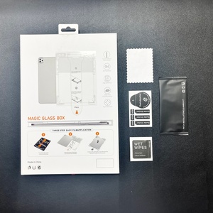 ฟิล์มกระจกนิรภัย 2 in 1 Magic Glass Box ความแข็ง 9H สำหรับ iPad แท็บเล็ต ฟิล์มกันรอยหน้าจอสำหรับ iPad <span class=keywords><strong>รุ่น</strong></span>ที่ 9 <span class=keywords><strong>ราคา</strong></span>สุ<span class=keywords><strong>ด</strong></span>คุ้ม - Product Image 5