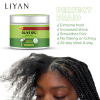 Nouveau Gel Coiffant et Pommade Cire Bio Factory Edge pour Tresses, Brillance Intense, Végan et Sans Alcool, pour Extensions Capillaires