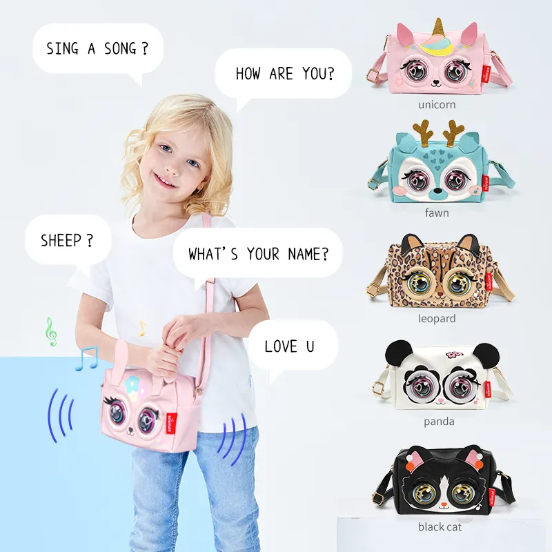 Crossbody Bag Kids Shoulder Messenger Bag Small Bag Intelligent Interactive Voice For Kids Women