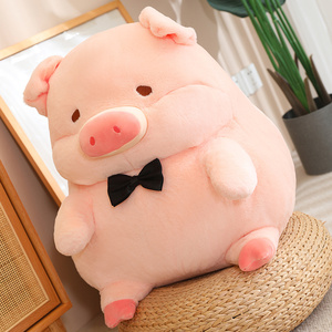 Gros Doux Couple Cochon Animal En Peluche Mariage Couronne Cochon En Peluche Jouet Cadeau D'anniversaire Doux Puissance Cochon Couple - Product Image 3