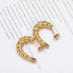 Nuevos pendientes de acero de titanio giratorios de tendencia INS japoneses y coreanos para mujeres simples todo pequeño bastón en forma de caramelo - Product Image 2