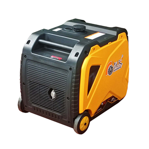 Générateur à essence monocylindre léger à onduleur, 5 kW, CA monophasé, options d'alimentation, vente directe fabricant - Product Image 1