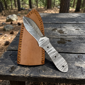 Oferta Especial: Hoja de Cuchillo de Caza de Damasco de Grado Industrial de Alta Calidad, Hecha a Mano, de Acero, Punta Caída, Profesional, OEM Personalizable - Product Image 3