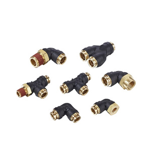 Raccords pneumatiques en laiton 1/4 pouce, adaptateur de tuyau d'air à connexion rapide pour camion et usage industriel - Product Image 1