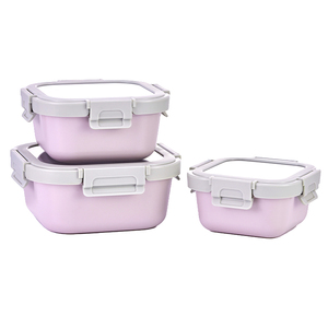 Récipient de conservation alimentaire en verre borosilicate peint par pulvérisation, hermétique et résistant à la chaleur, pour réfrigérateur, Linuo - Product Image 2