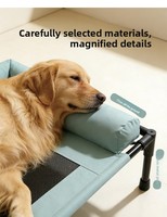 Lit surélevé personnalisable de haute qualité pour chien, chat, lapin, rembourré, avec rebord, imperméable, durable, facile à nettoyer, meubles multifonctionnels pour animaux de compagnie