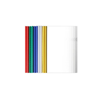 Carpeta de Gran Capacidad con Clip para Papel, Carpeta con Barra Deslizante para Informes, Cubierta para Informes, Carpeta para Documentos A4, Suministros de Oficina