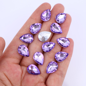 Großhandel Wassertropfen-Kristallrhinestones 10*14mm Pointback Fancy Stone Glasperlen für Nagelkunst und Kleidung - Product Image 5