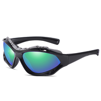 Lunettes de soleil polarisées tendance pour femmes et hommes avec trou d'aération, monture PC, protection UV400 pour la pêche, le camping, la conduite et les sports de plein air