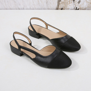 <span class=keywords><strong>Sandali</strong></span> Slingback <span class=keywords><strong>Donna</strong></span> <span class=keywords><strong>Taglie</strong></span> <span class=keywords><strong>Grandi</strong></span> con Blocchi di Colore, Classici con Punta Quadrata, <span class=keywords><strong>Sandali</strong></span> Bassi Senza Tallone, per Uso Quotidiano, Eleganti e alla Moda - Product Image 2