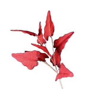 Feuilles de <span class=keywords><strong>Calla</strong></span> artificielles réalistes à 3 branches, décorations florales artisanales colorées pour Thanksgiving, la remise des diplômes et la maison, vente en gros - Product Image 1