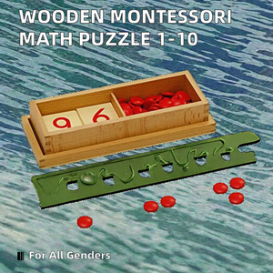 Caja de Rompecabezas de Madera Montessori para Niños, Números del 1 al 10, Material Didáctico Educativo, Juguetes de Matemáticas para Niños - Product Image 2