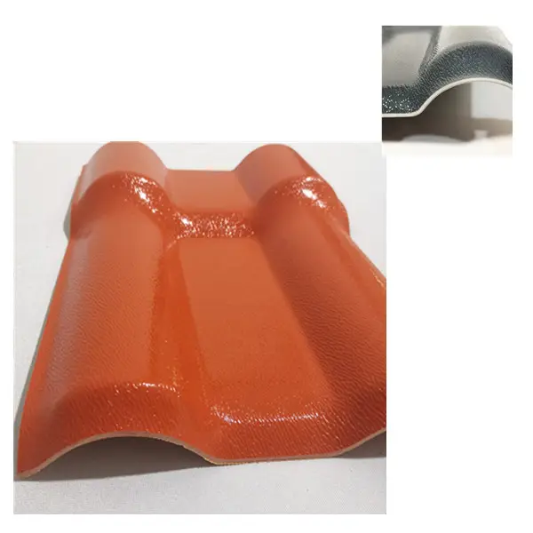 Anticorrosión Alto material plástico duradero resistente a los rayos UV ASA hojas de techo de PVC 4 capas