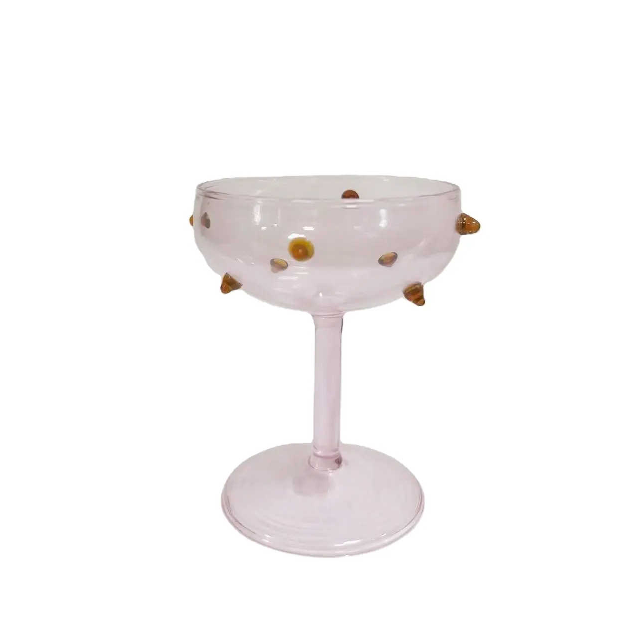 Copas de cóctel Coupe de colores sopladas personalizadas, copas de champán de borosilicato antiguas, copa de vino para beber