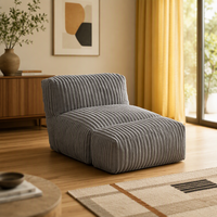 Canapé d'angle compressible en forme de L, petit canapé nuage pliable en velours côtelé en forme de tofu, gain de place pour petit appartement, balcon, hôtel