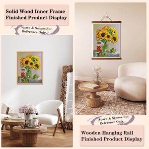 Kits de peinture diamant 5D personnalisés avec tournesol encadré, faits main, adaptés aux débutants, cadeau de vacances pour enfant - Product Image 5