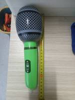 Ballons microphones gonflables en PVC personnalisés pour accessoires DJ, photomaton, chansons, décorations de concerts