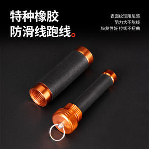 Outil de nouage de nœuds de pêche en alliage d'aluminium avec poignée antidérapante pour la pêche en eau salée, couleur orange - Product Image 5