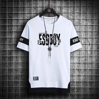 Nouveau T-shirt décontracté surdimensionné pour hommes, grande taille, à séchage rapide, respirant, avec motif de lettres de dessin animé, collection été 2026, vente en gros
