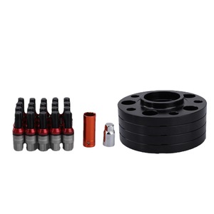 ดุมล้อสำหรับ BMW 6061 หนา 15 มม. ขนาด 120 มม. PCD 4 รู อลูมิเนียมอัลลอย สีดำ พร้อมน็อต M14x1.25 - Product Image 4