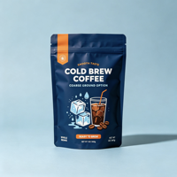 Premium Recyclebare Heat Coffee Beans Stand Pouch Medium Roast 100% Vers Gebrande Hele Bonen Herbruikbare Ziplock Zak