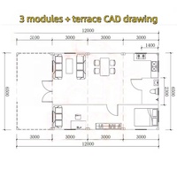 Maison conteneur préfabriquée pliable à un étage de 20 pieds avec structure en acier isolée pour usage estival à la plage, personnalisable OEM/ODM