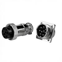 Connecteur IP55 Aviation GX16-9P Mâle à extrémité unique 9 broches 16 mm avec câble et cordon GX16