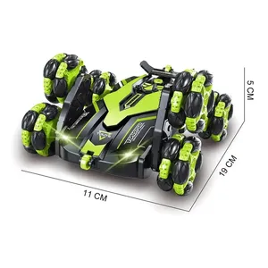 2,4G 6 ruedas Control remoto Stunt Car Toy Transforming Drifting Climbing and Rolling RC Stunt Car