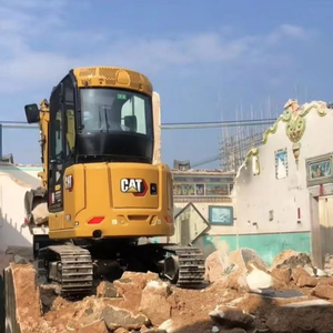 Mini-excavatrice d'occasion d'origine japonaise Cat 303c 303cr, excavatrice de 3 tonnes, mini-excavatrice d'occasion CAT 303 303e 303ecr avec accessoire tarière - Product Image 1