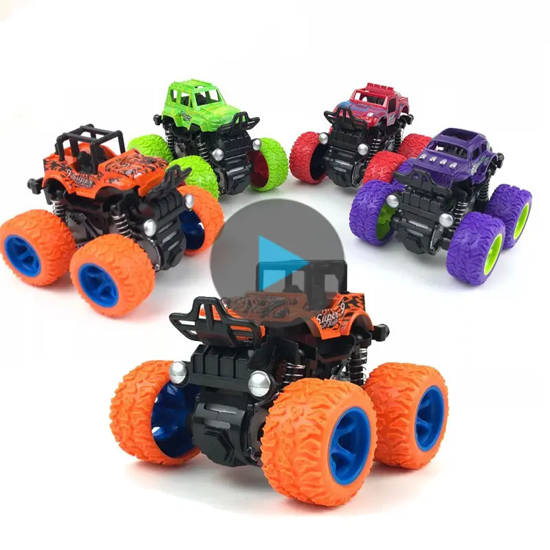 Green Kids Cars Toys Monster Truck Inertia SUV Friction Power Vehicles Baby Boys Super Cars Blaze Truck Children Gift Toys