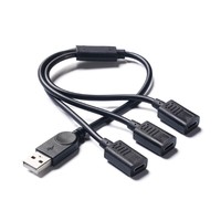Câble HUB USB mâle vers 3 ports USB C femelle 30 cm |   Répartiteur 5V 3A |   Charge et transfert de données pour téléphone, tablette, clavier, souris