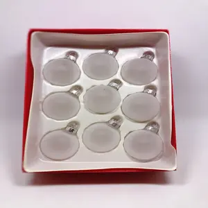 bao ying wholesale frosted glass ornament balls with gift box packing