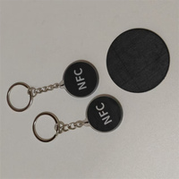 Etiqueta de Acceso NFC NTAG213 Acrílica Mini para Llavero, 13.56 MHz, para Sistemas de Control de Acceso Empresarial, Transparente, para Identificación de Personal