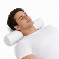 Oreiller cervical en mousse à mémoire de forme, oreiller de soutien, oreiller rond pour le cou, soutien pour dormir, oreiller de soutien pour lit