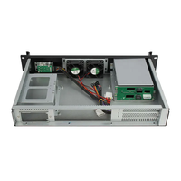 Châssis de serveur 19 pouces 1,5u en rack, profondeur courte de 280 mm, 2 baies, échange à chaud, en stock d'usine