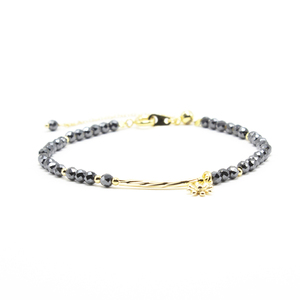 Mini pulsera de <span class=keywords><strong>hematita</strong></span> energía de sanación piedra cuentas de piedras preciosas brazalete de la pulsera - Product Image 2