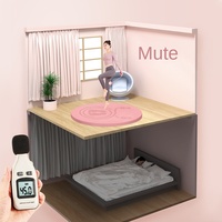 Tapis de yoga transfrontalier en élastomère thermoplastique, cercle épaissi, insonorisant, absorbant les chocs, large, extra-épais, pour hommes et femmes