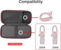 Etui pour pince ampèremétrique EVA-Sac antichoc pour compteurs d'appel série KAIWEETS HT208 et accessoires de test électrique-Etui uniquement