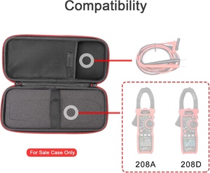 Etui pour pince ampèremétrique EVA-Sac antichoc pour compteurs d'appel série <span class=keywords><strong>KAIWEETS</strong></span> HT208 et accessoires de test électrique-Etui uniquement - Product Image 3