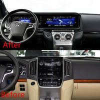 Lecteur DVD de voiture double écran 12,3 pouces, autoradio Android, écran tactile, navigation GPS, CarPlay pour Toyota Land Cruiser LC200 2008-2022