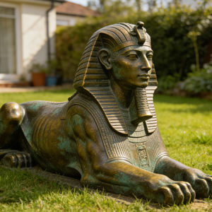 カスタマイズ可能な高品質屋外彫刻 エジプト スフィンクス アヌビス 芝生用巨大レリーフ彫像 販売用エジプト彫刻 - Product Image 1