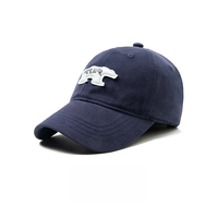 Gorra de Béisbol Personalizada OEM con MOQ Bajo, Visera Curva, Algodón Desgastado, 6 Paneles, Sin Estructura, Logotipo Bordado, Ajustable, Gorras Deportivas