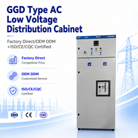 Armoire de distribution d'énergie basse tension AC GGD 380V triphasée, panneau de commande personnalisé directement de l'usine pour sous-station